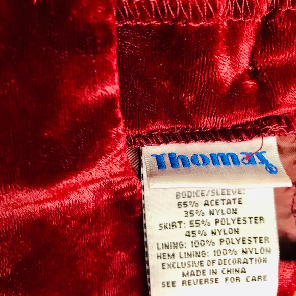 Thomas cute little girl’s gold maroon - Picture 2 of 8